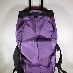 LL Bean Rolling Adventure Duffle Bag Luggage Double Handle Wheels XL Purple