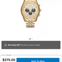 Michael Kors Gold Watch 