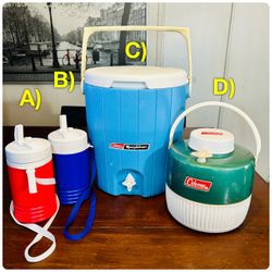 (4) IGLOO & Coleman Beverage Jugs / Containers