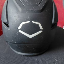 EvoShield Black Batting Helmet Size Small With Jaw Guard