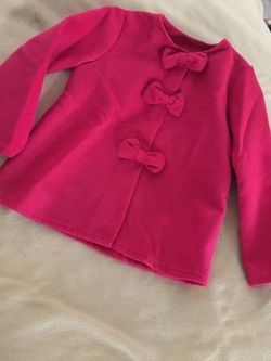 NWOT 2T 3T 4T Boutique Red Pea Coat