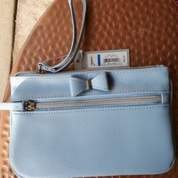 New Pastel Blue Wristlet W Tags