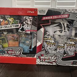 Pokemon White Flare Bundle Sam's Club Poster Whiter Flare Binder Sealed