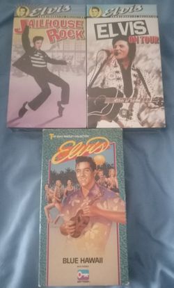 3 Elvis VHS Tapes (2 New Unopened)