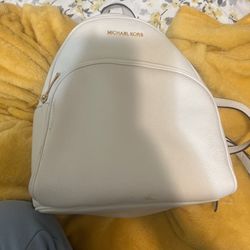 michael kord white backpack