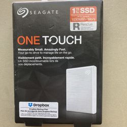 1 TB SSD Seagate One touch External Hard Drive, Brand New And In The Box
