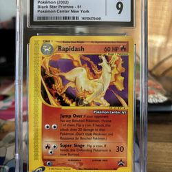 CGC 9 Rapidash Promo #51 (2002) Pokemon Center New York