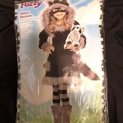 Kids Raccoon Halloween Costume 