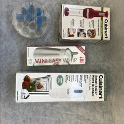 Set Of Cuisinart Blender Cookie Press Whip Press Tube