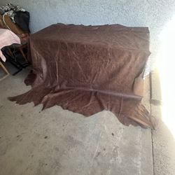 Pedaso De Piel Entero Color Cafe 