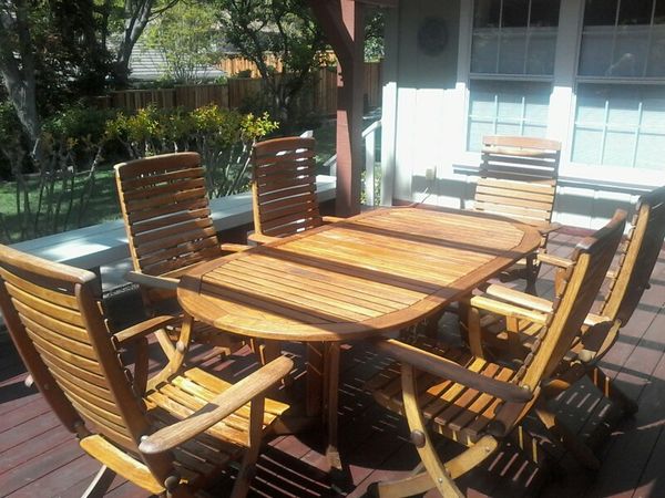 Teak Herlag German Manufacturer 7 Piece Patio Dining Set For In Teak Herlag German Manufacturer 7 Piece Patio Dining Set Lafayette