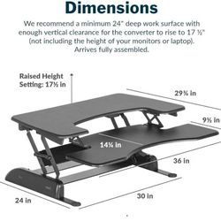 Varidesk sit to stand desk