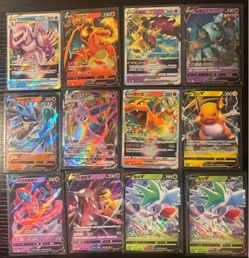 12 Pokemon Cards (V, Vstar, Vmax)
