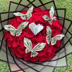 Money And Roses Bouquet
