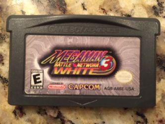 Nintendo Gameboy Advance Megaman Battle Network 3 White