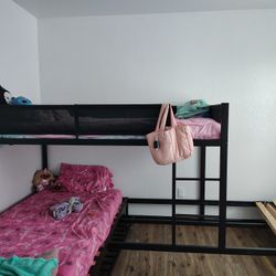 L Shaped Triple Bunk