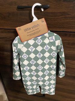 Little Stitch Baby Rashguard One-Piece Size 12M