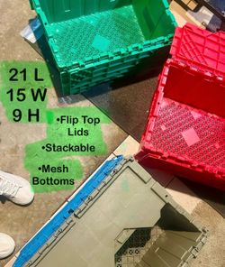 Plastic storage totes