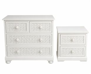 Vintage 2 Piece Nightstand & Chest