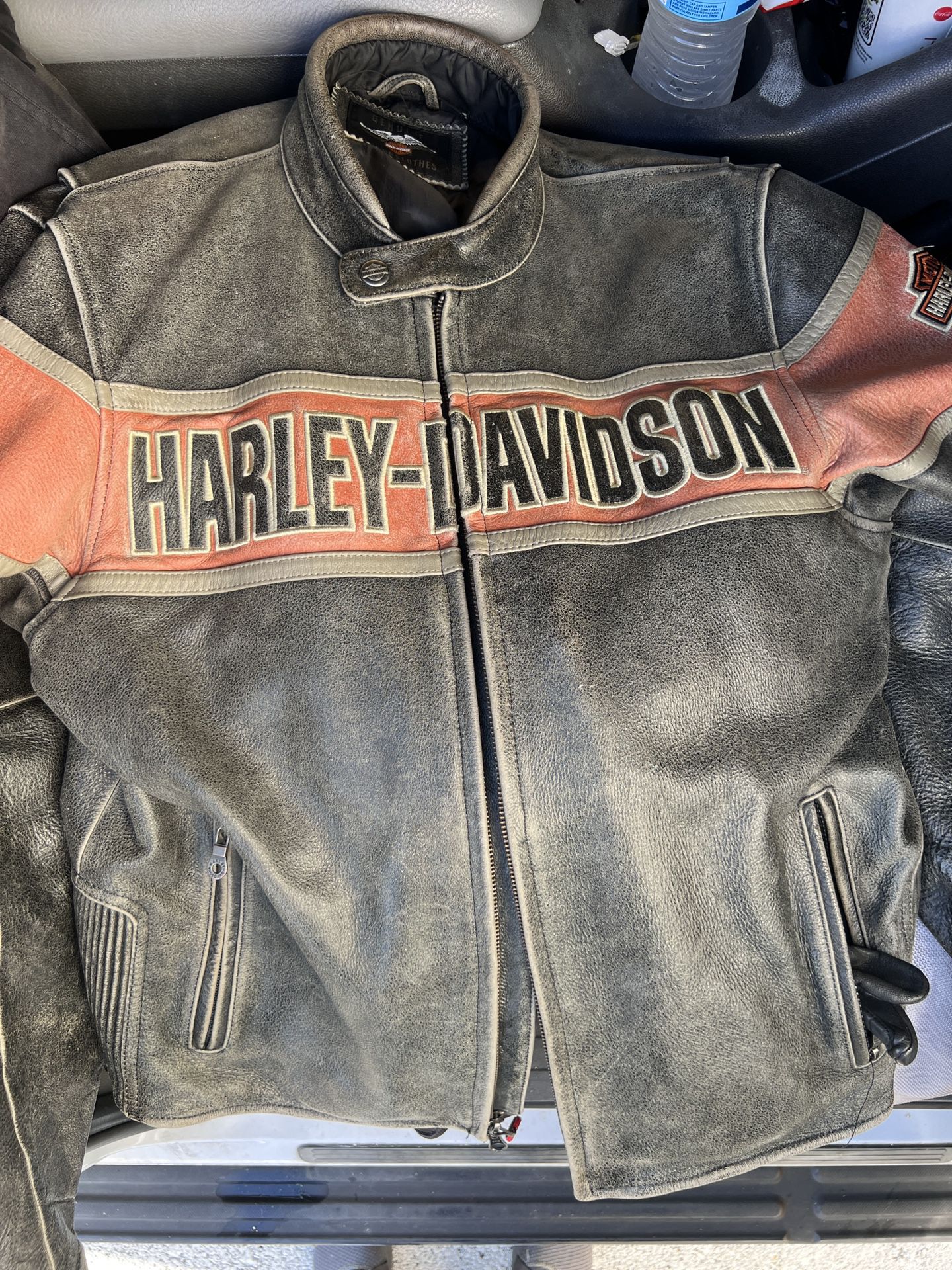 Original Harley Distressed Leather Jacket