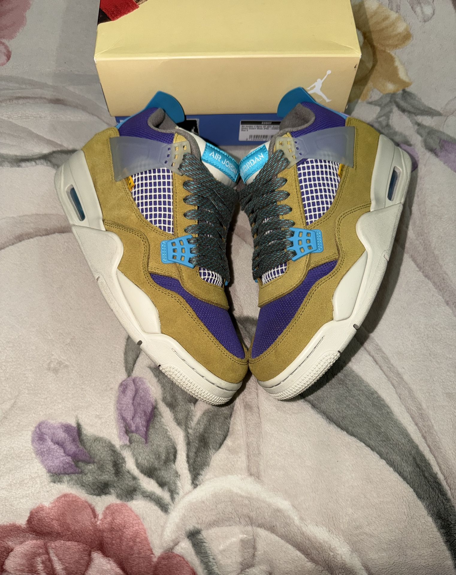 Jordan 4 Union Dessert Moss