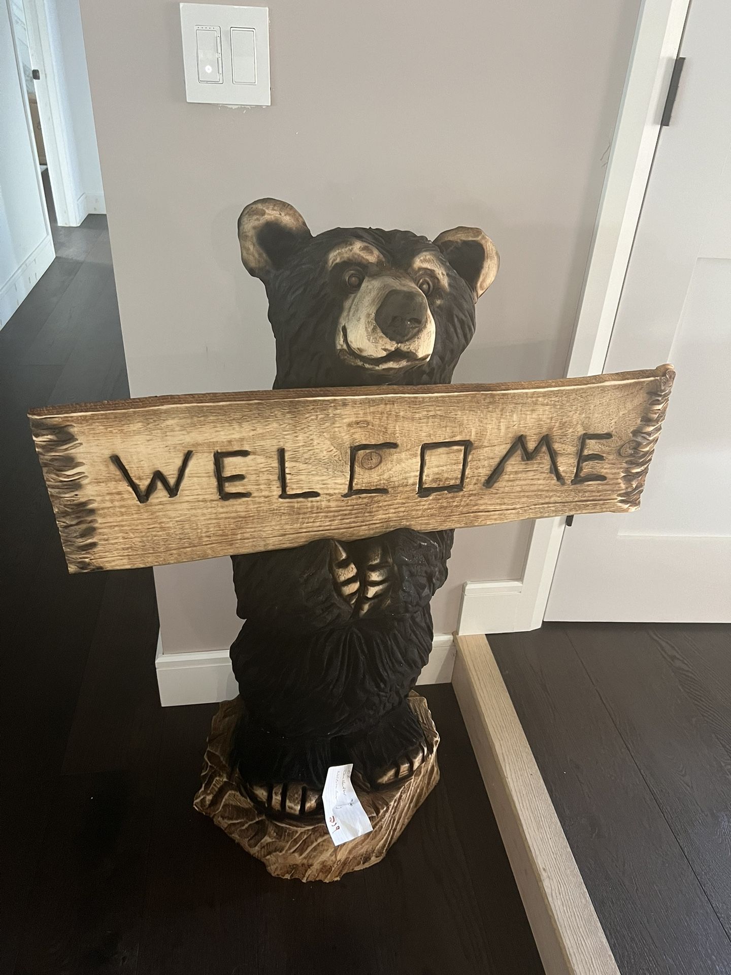 Beautiful(outdoor) Wood Welcome Bear Statue