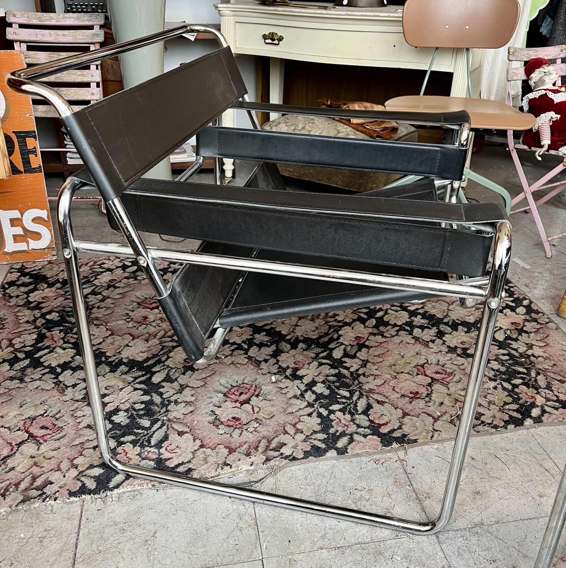 Pair Of Vintage Italian Wassily Chairs