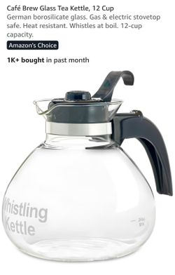 Glass tea kettle new in box