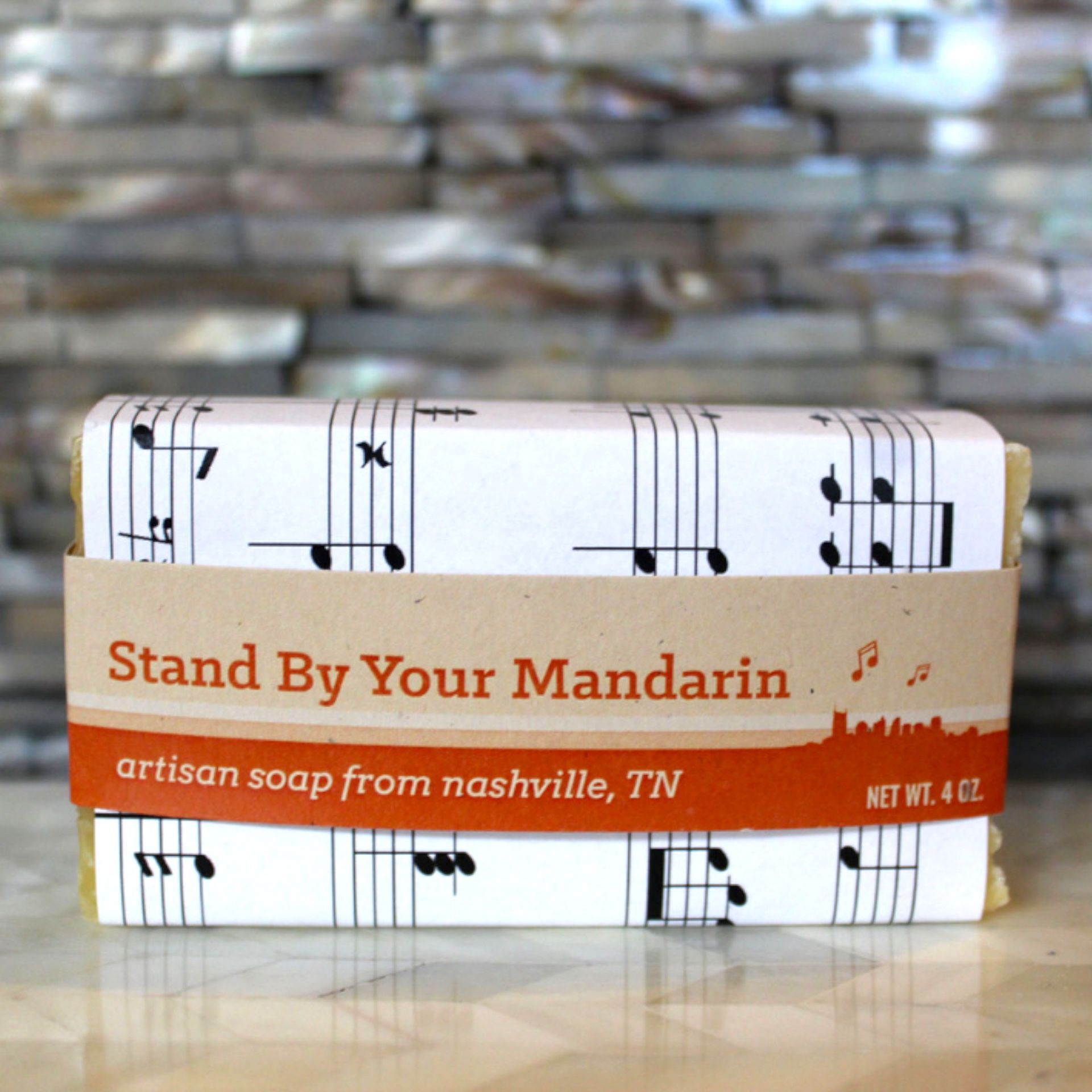Stand By Your Mandarin Artisan Soap by Music City Suds - Nashville - Soap 4oz.