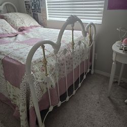 Full size Iron & Brass Bed Frame