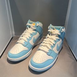 NEW Nike Dunk High Retro Mens Size 9 1/2 Chill White DD1399 401