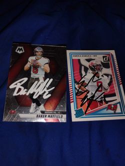 Baker Mayfield Emeka Egbuka Autograph Signed Buccaneers Card Lot Auto