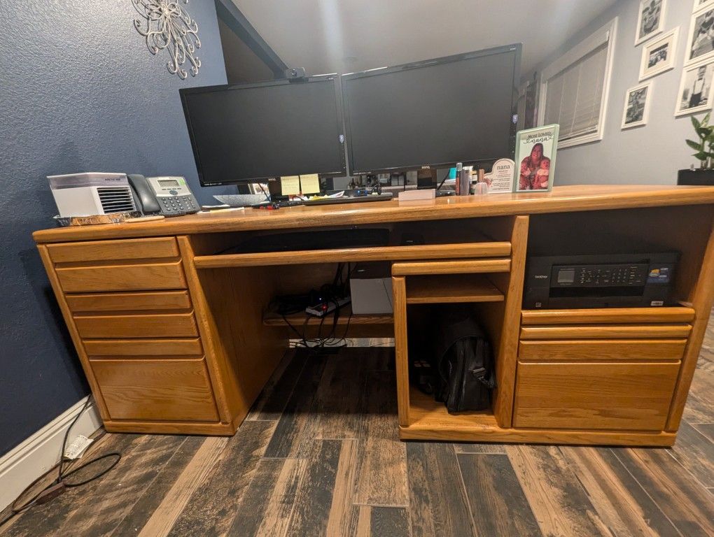 Solid Oak Desk