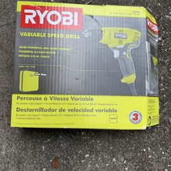 Ryobi VARIABLE SPEED DRILL