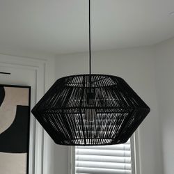 Black Woven Chandelier