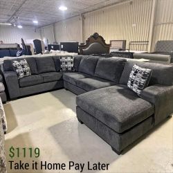 🌫️ Reinvent Your Living Room with Smoke Gray Elegance!
Ballinasloe smoke Sectional