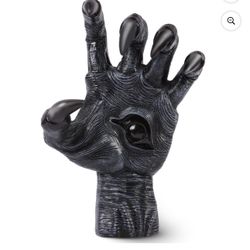 Witch Hand Wall Hanging Features Decor, Halloween Door Hangers Front Porch Decoration, Creative 3D Hand Wall Sculpture, Witch's Bracelet Hand Statue H