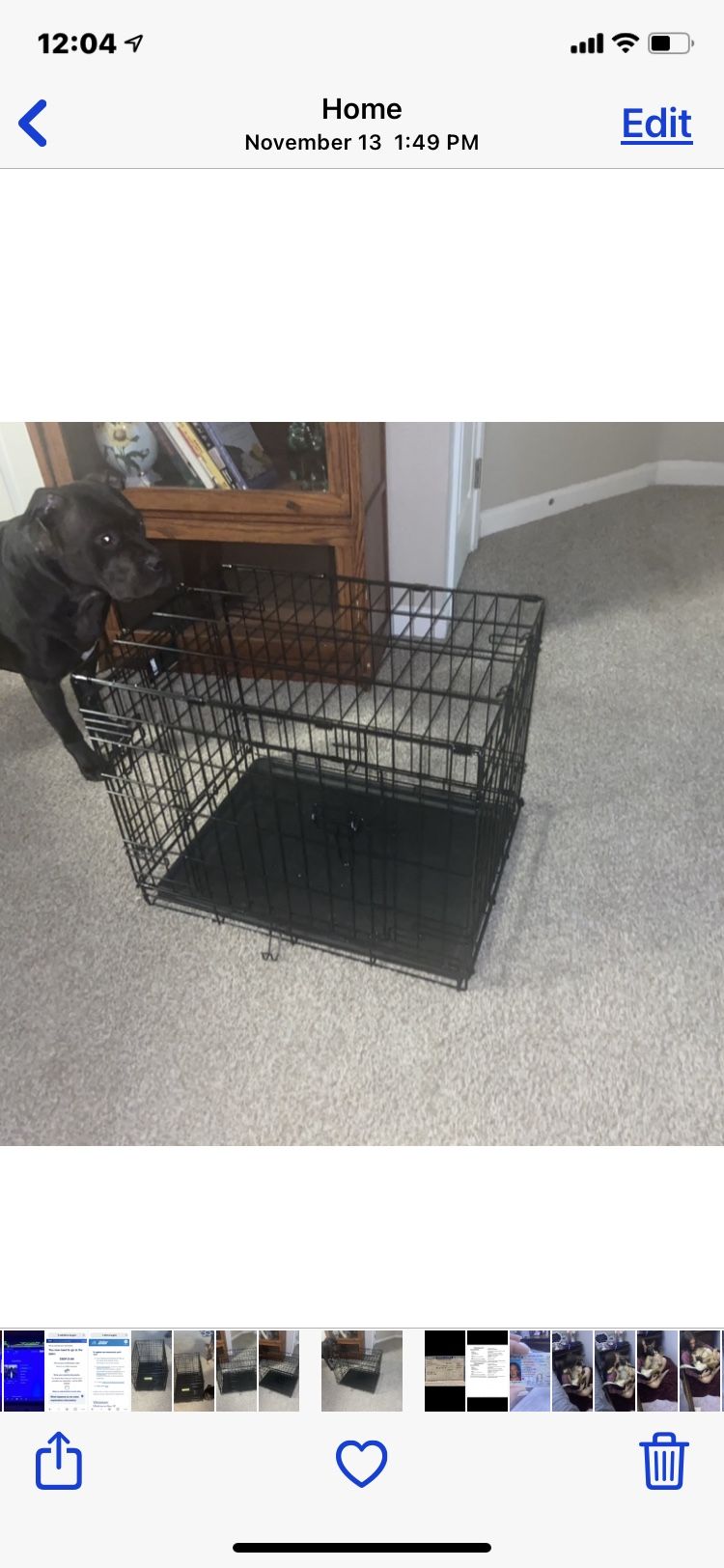 Small Dog Crate $40 Only Used Once