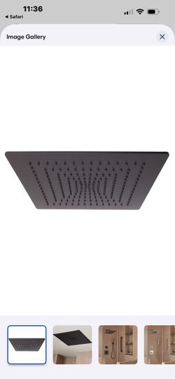 Speakman Lura 15” Rain Shower Showerhead - Matte Black