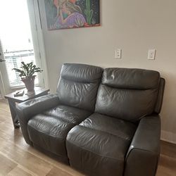 2-Seat Leather Couch