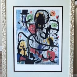 Joan Miro May 1968 678/1500 Ltd Ed. Facsimile Signed Chromolithograph 33.5x44