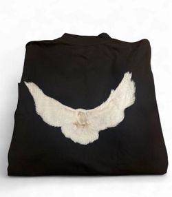 Yeezy x GAP - Black T-Shirt with Embroidered Dove Graphic