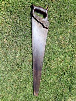 VINTAGE SANDVIK #273 HAND SAW EMBOSSED DOUBLE DRAGON BAKELITE ( OLD PLASTIC ) COLLECTIBLE. SUPER RARE!...asking $60.00