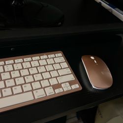 Light Computer Keyboard And Mouse Combo Sleek Design 