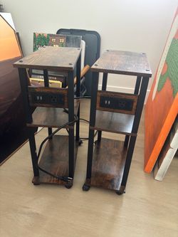 Nightstands 2 (Narrow) with Outlet