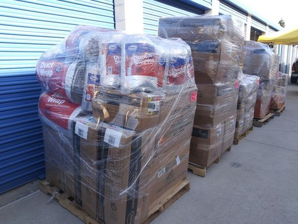 HVAC MATERIALS 7 PALLETS FLEXIBLE INSULATION AIR FILTERS GRILLS & MORE 