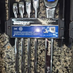 DieHard Ratcheting Wrench Set, SAE, 5-Piece