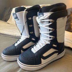 Vans Standard Hi Og Blue and White Snowboarding Boots