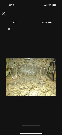 6 Champagne Coupes, Six Inches Tall
