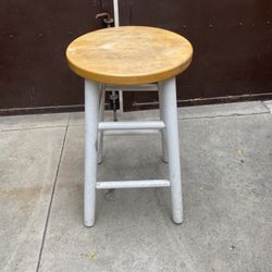 Wood stool 23” High